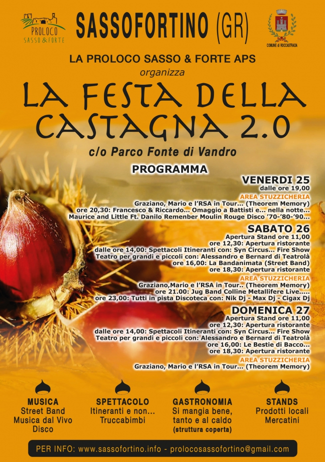 Programma Sagra della castagna